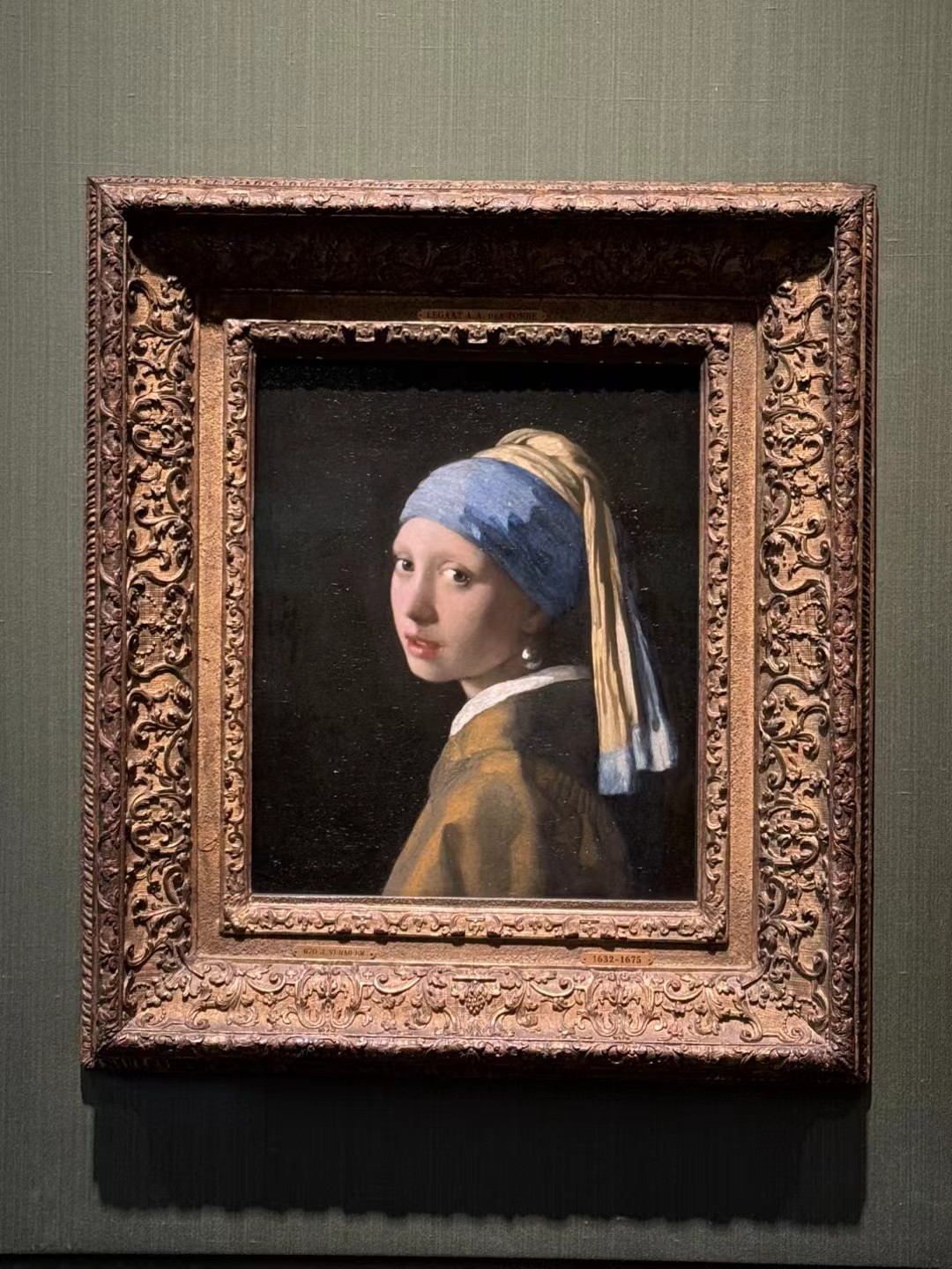 戴珍珠耳环的少女